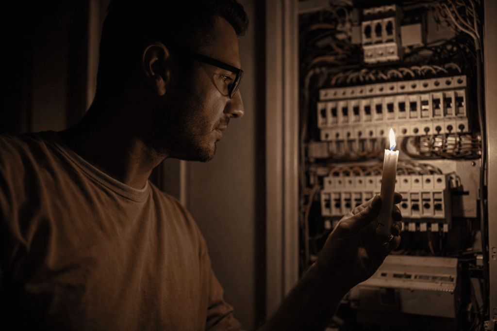 apartamento sem luz síndico não libera chave quadro energia