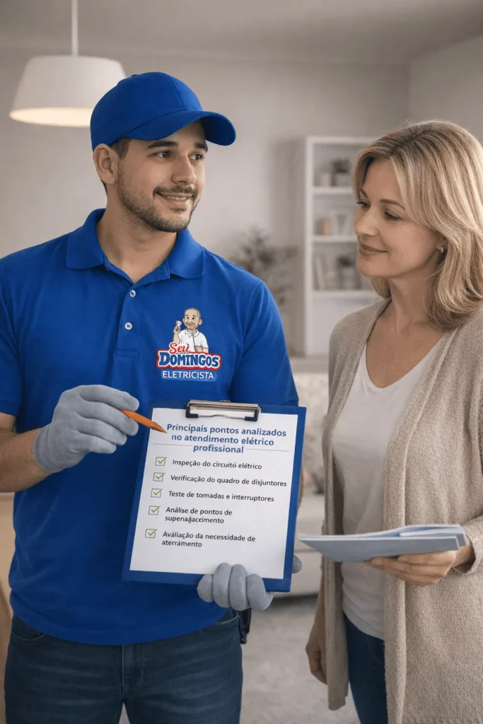 Consultoria elétrica profissional em residência