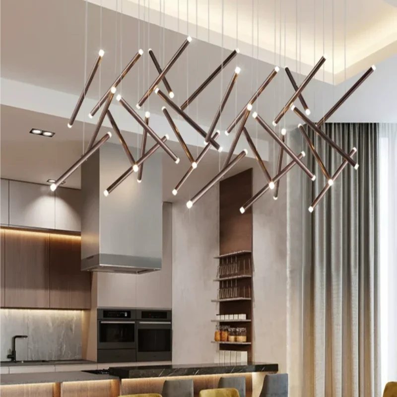 Lustres para iluminação decorativa em ambiente interno