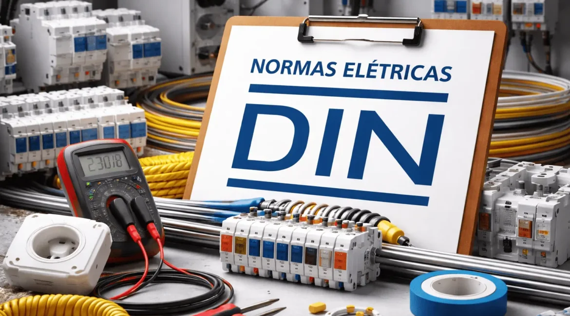 Normas elétricas DIN aplicadas com uso de ferramentas