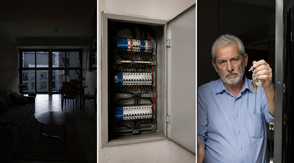 Apartamento sem energia elétrica com acesso ao quadro de distribuição restrito pelo síndico