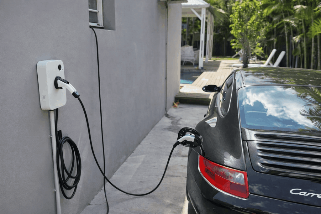 Corrente de 32A em carregador de carro elétrico