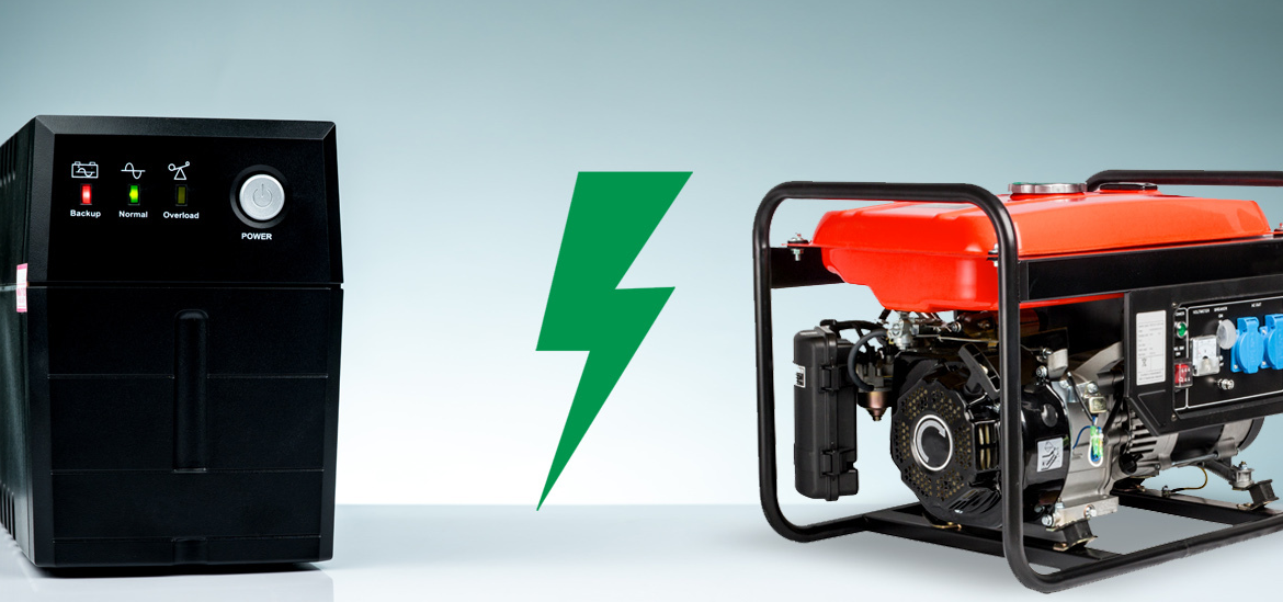Sistema de proteção de energia para home office com nobreak ou gerador