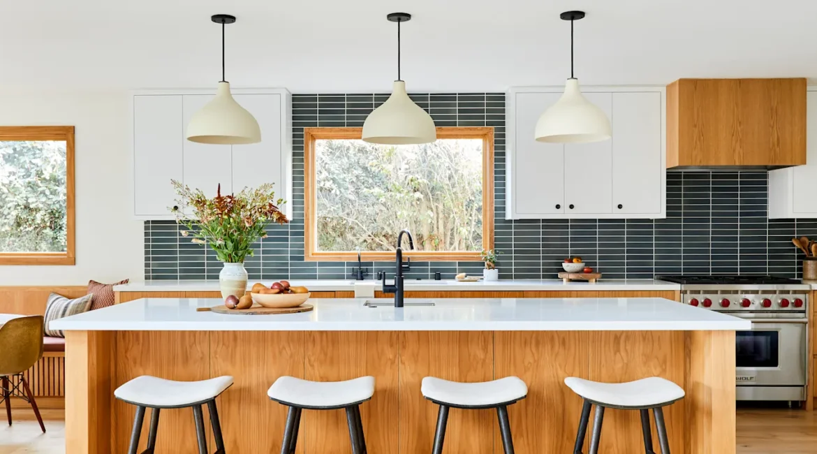 Ideias de iluminação para cozinha moderna