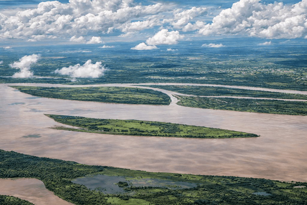 Curso d’água extenso com rica biodiversidade na América do Sul