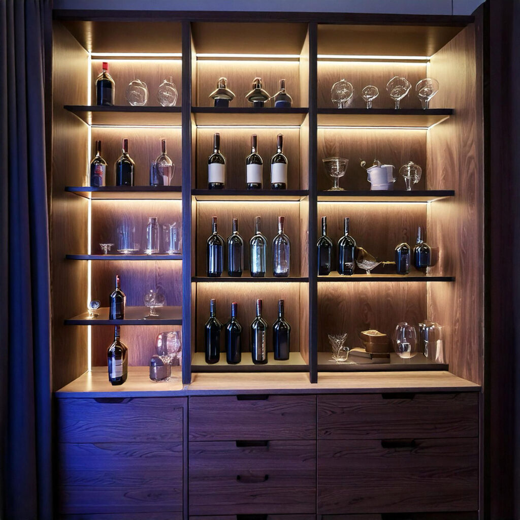 Vitrines iluminadas com fita de LED