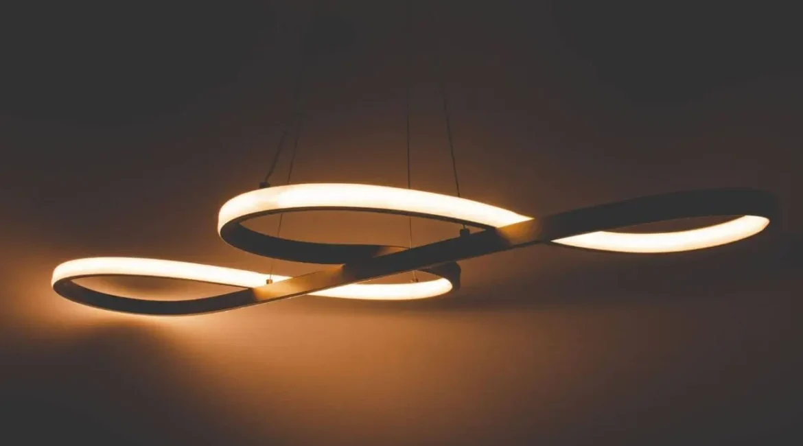 Fitas de LED em interiores modernos