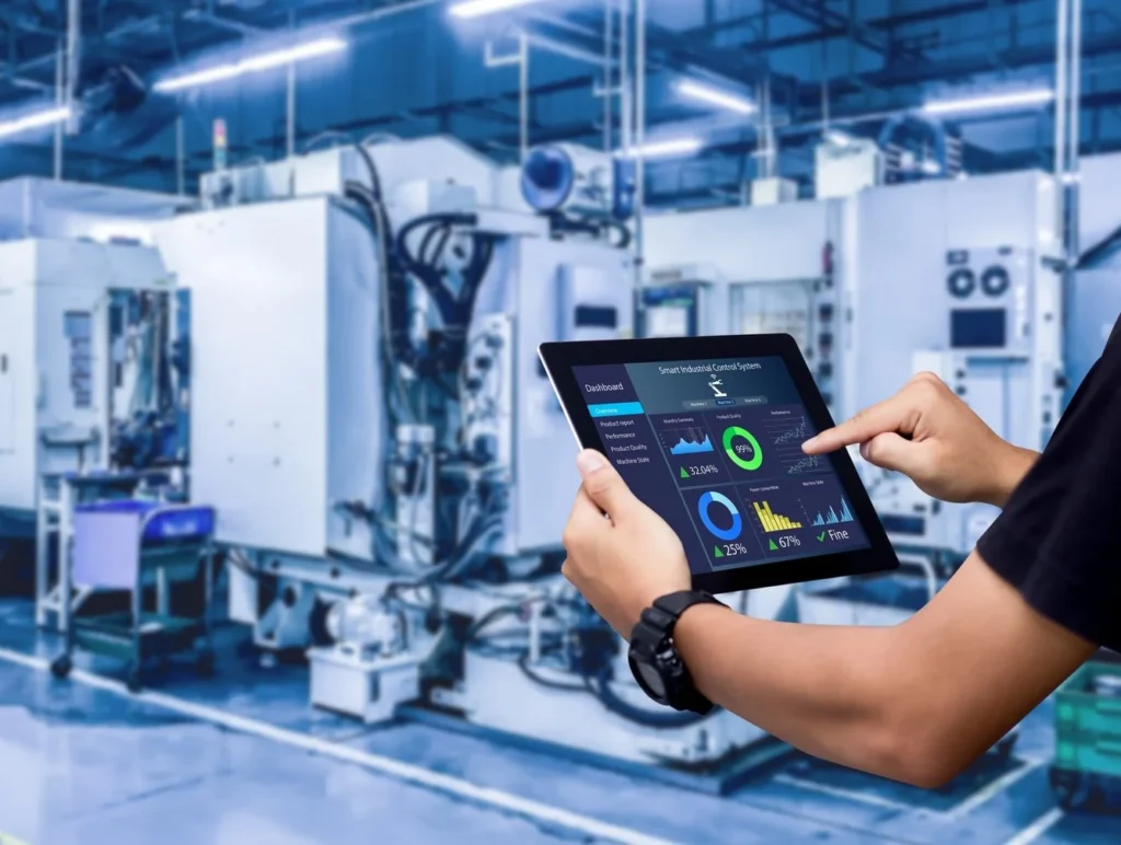 sistema industrial com monitoramento inteligente de energia