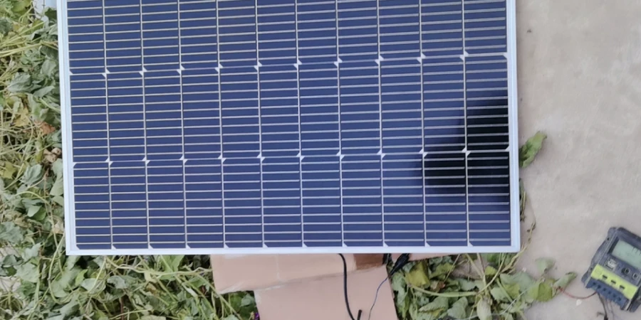 Painéis solares fotovoltaicos instalados para geração de energia elétrica
