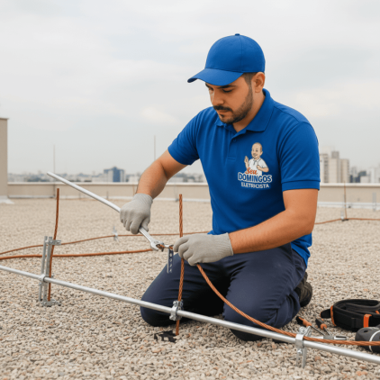 Instalação de Para-Raios SPDA - Seu Domingos Eletricista
